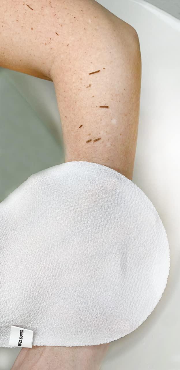 Wildpier Beauty Exfoliating Glove Mitt Body Scrub for Bath Shower Spa