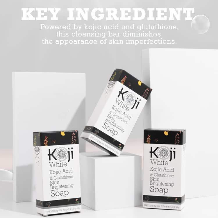 kojic glutathione Amazon.com : Koji White Kojic Acid & Glutathione Skin Brightening Soap for  Body & Face Exfoliating, Hydrating and Cleansing Bar for Reduce the  Appearance of Fine Lines and Wrinkles, Vegan, 2.82 oz ( main image 0