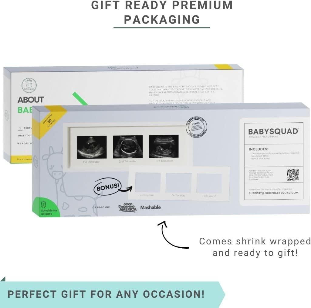 BabySquad Trimester Photo Frame, 16.5 x 6.5 INCHES (EXTRA LARGE SIZE