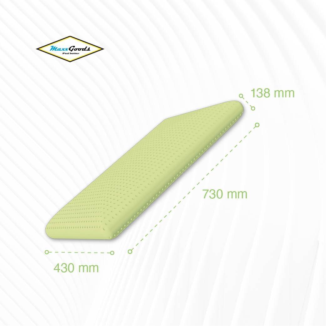 Maxxgoods Neck Support Pillow - Ergonomic & Breathable Viscoelastic Foam |  100% Cotton Cover | Various Fragrances | Anti-Allergic & Perfect for  Breastfeeding - 73x43x13.8cm | Buy Now with Express International Delivery  | GoSupps.com