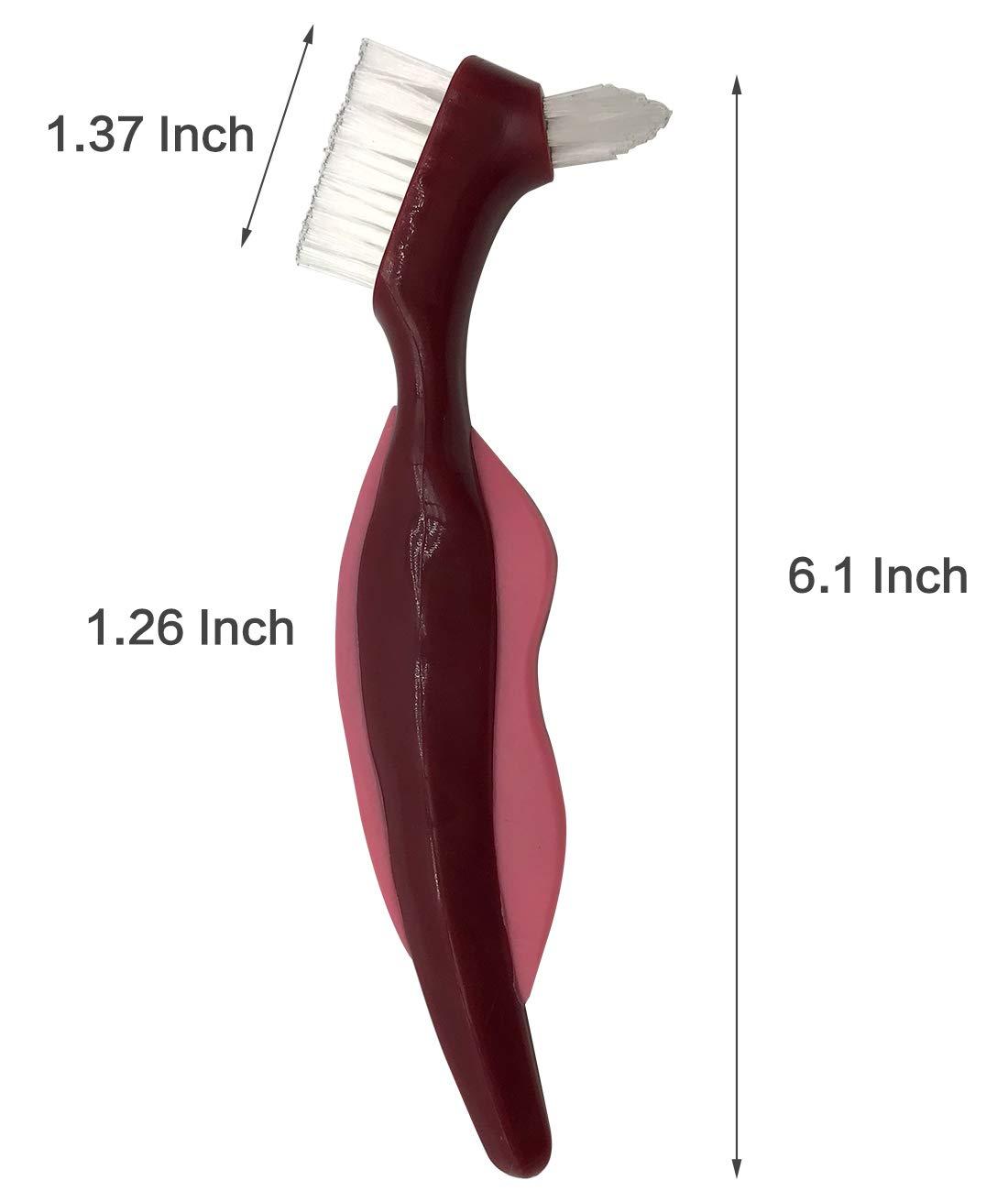 Premium Hard Denture Brush Toothbrush, Cleaning Brush, MultiLayered