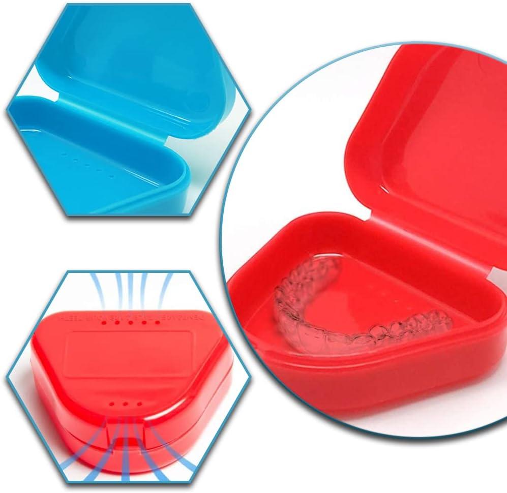 False Teeth Case Dental Retainer Denture Bath Box Mouth Guard Orthodontic Cleaning Artificial Tooth Holder Oral Hygiene Supplies - 66