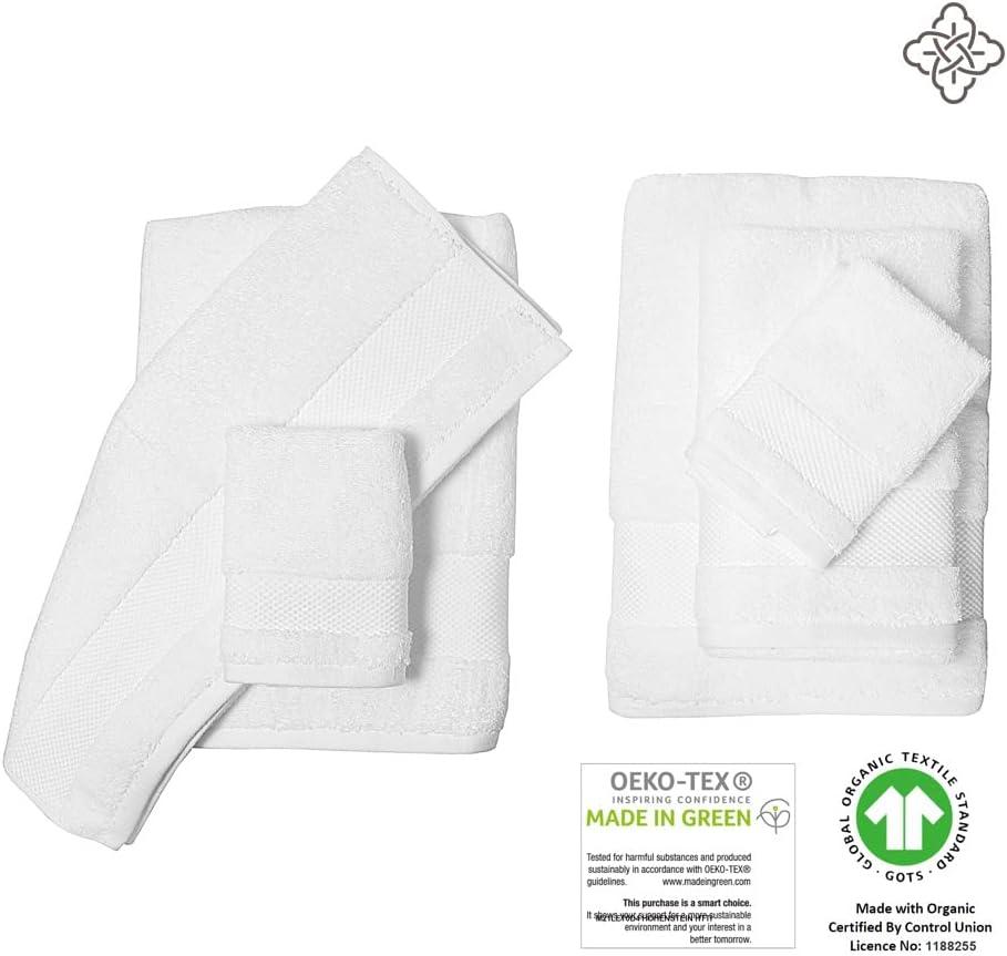 4 Piece Bath Towel Set, Super Plush, MADE IN GREEN by OEKO-TEX