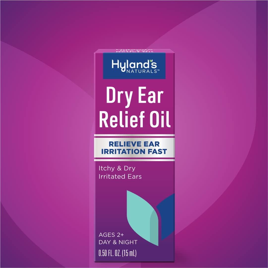 Hyland's Naturals Dry Ear Relief Oil Fast Ear Irritation Relief, Day