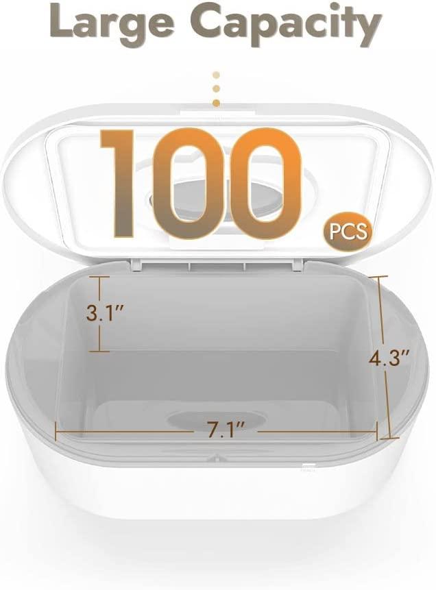 Baby Wipes Warmer, Portable Wet Diaper Wipes Dispenser with LED Display, 80 Sheet Capacity, Adjustable Temperature Wet Wipes Warmer Storage Box for Home Travel