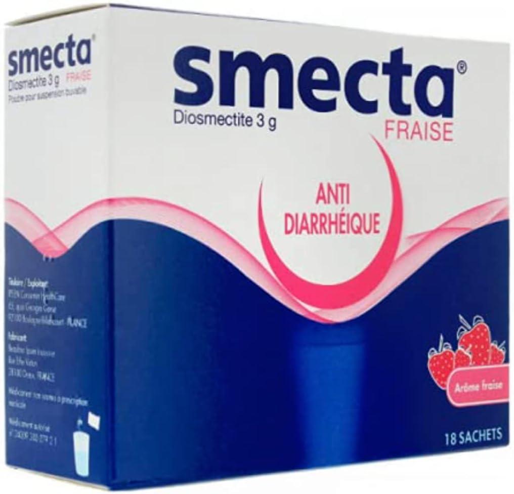Original Smecta 3g 18 Sachets Strawberry Natural Treatment for Acute