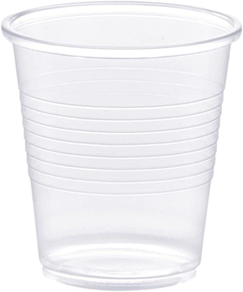 Comfy Package Clear Plastic Cups 10 Oz Disposable Coffee Cups with Lids,  100-Pack 