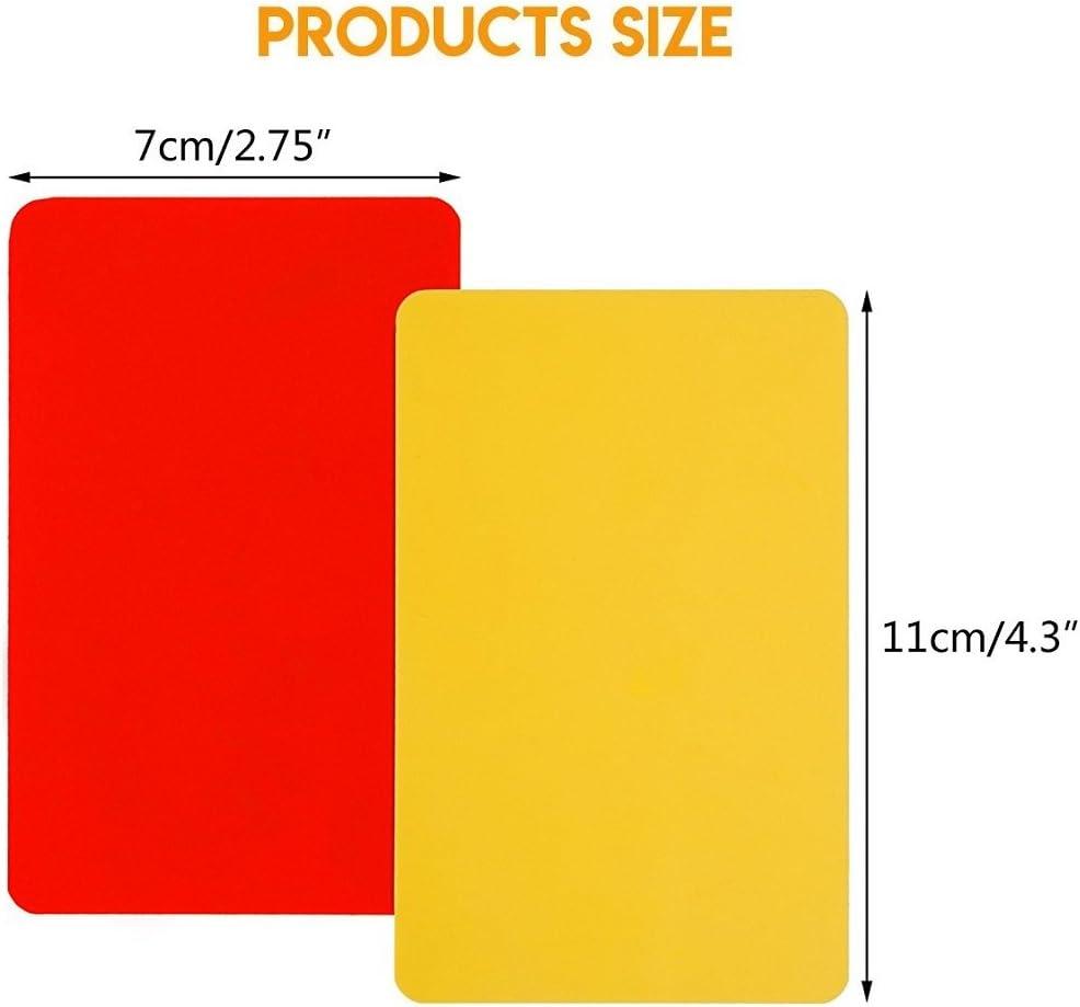 Friencity Soccer Referee Card Set - Red & Yellow Cards with Wallet ...