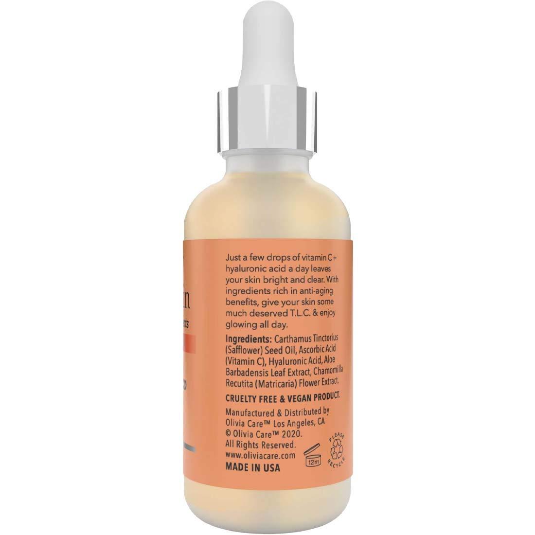 Vitamin C + Hyaluronic Acid Everyday Facial Oil Flawless Skin By Olivia
