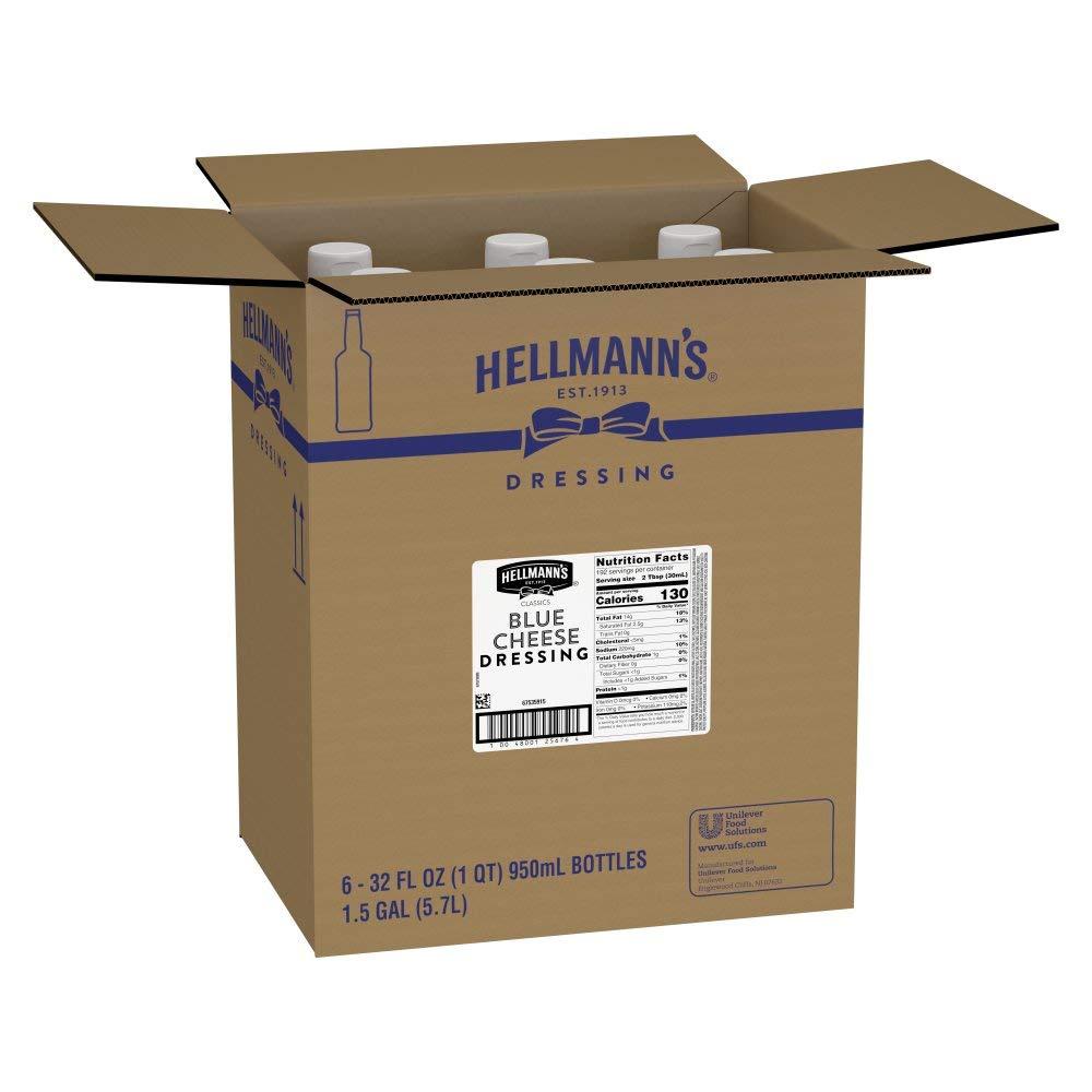 Hellmann's Classics Blue Cheese Salad Dressing 32 oz (Pack of 6) - Gluten  Free, No Artificial Flavors or Colors, Made with Natural Sources | Buy Now  with Express International Delivery | GoSupps.com