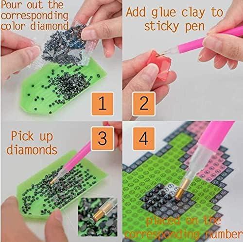 24 Pcs 5D Diamond Painting Kits Stickers Art and Crafts for Kids