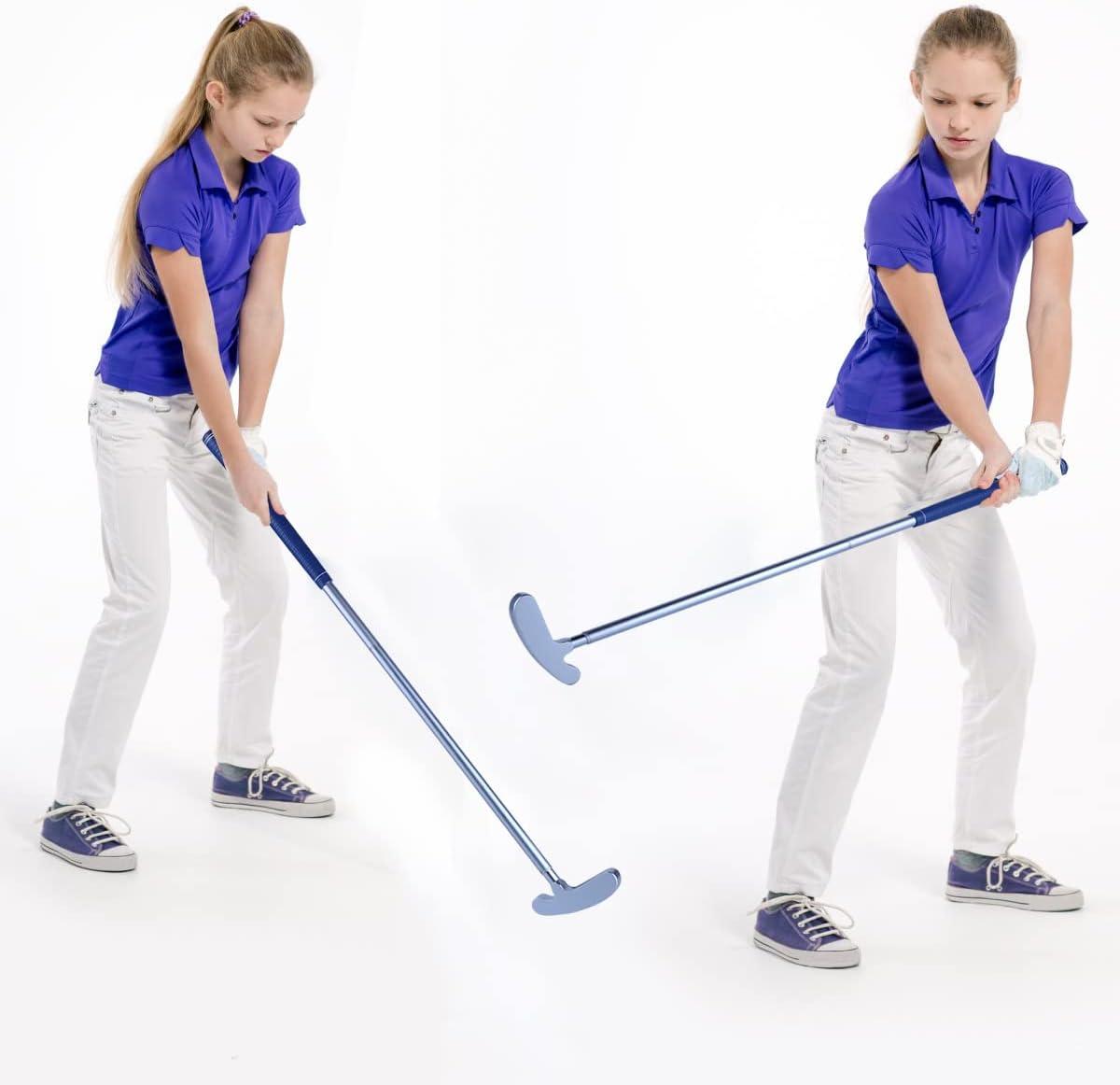 Wassteel Kids Golf Clubs6063 Aluminum Alloy Left Handed Putter Set for