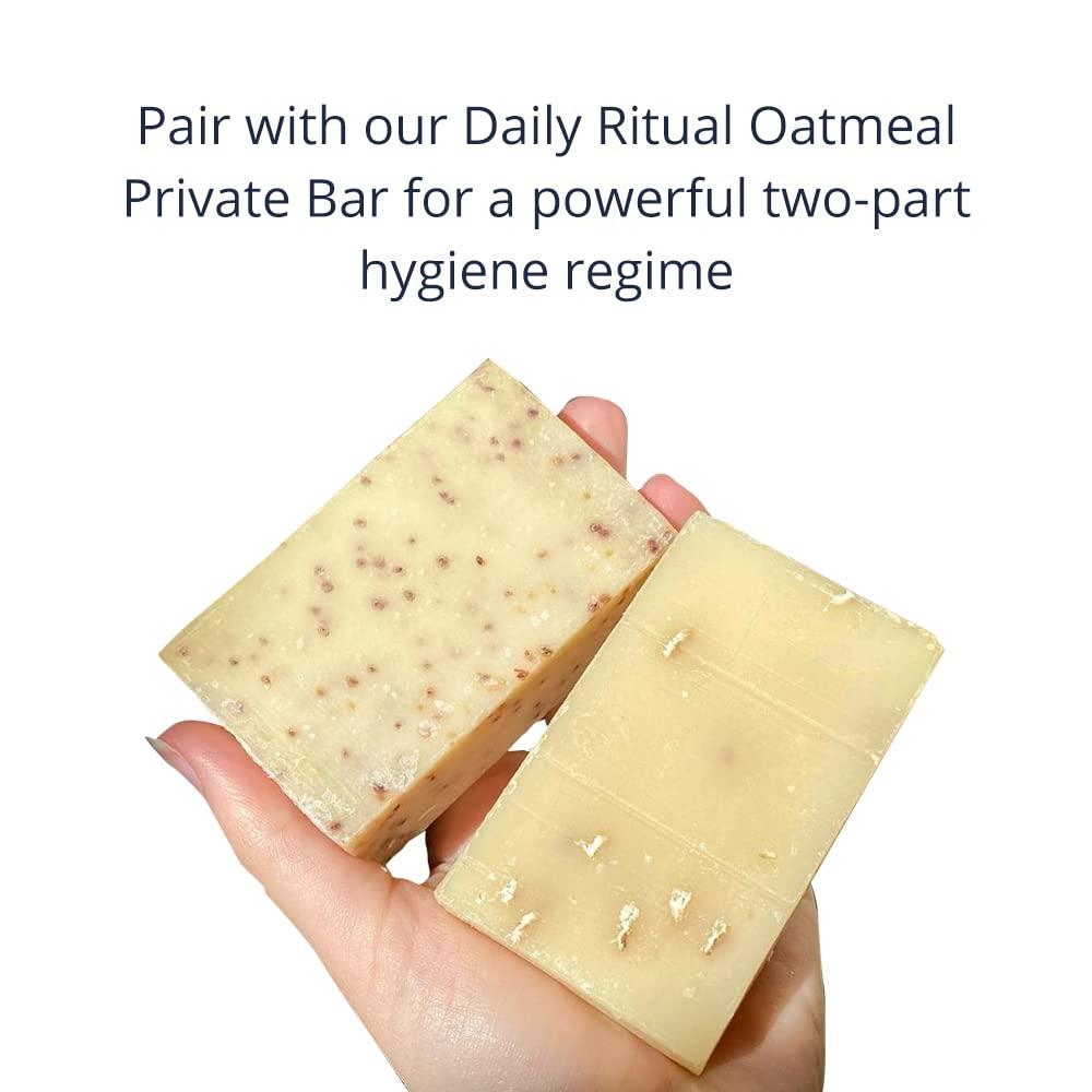 Hygiene Hero Oatmeal Yoni Soap Bar for Genitals 3.25 oz / 92 g Best for Vulva Intimate Areas