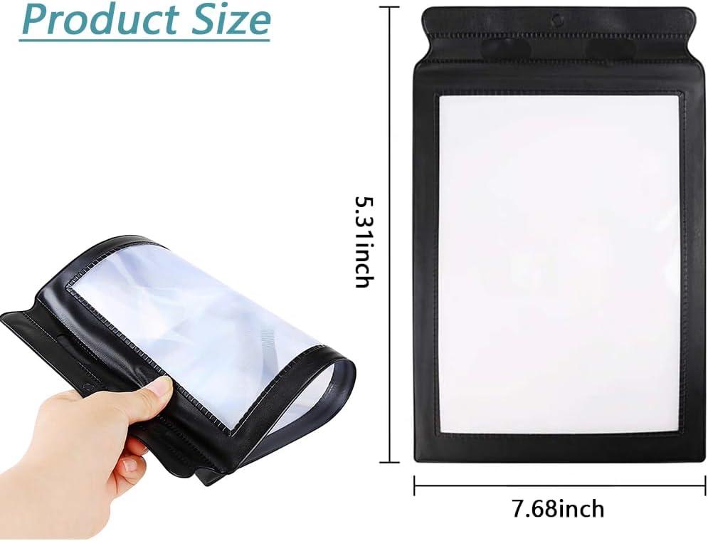 3X A4 Paper Size Ultra Thin Full Page Magnifier - Portable HD Elderly ...