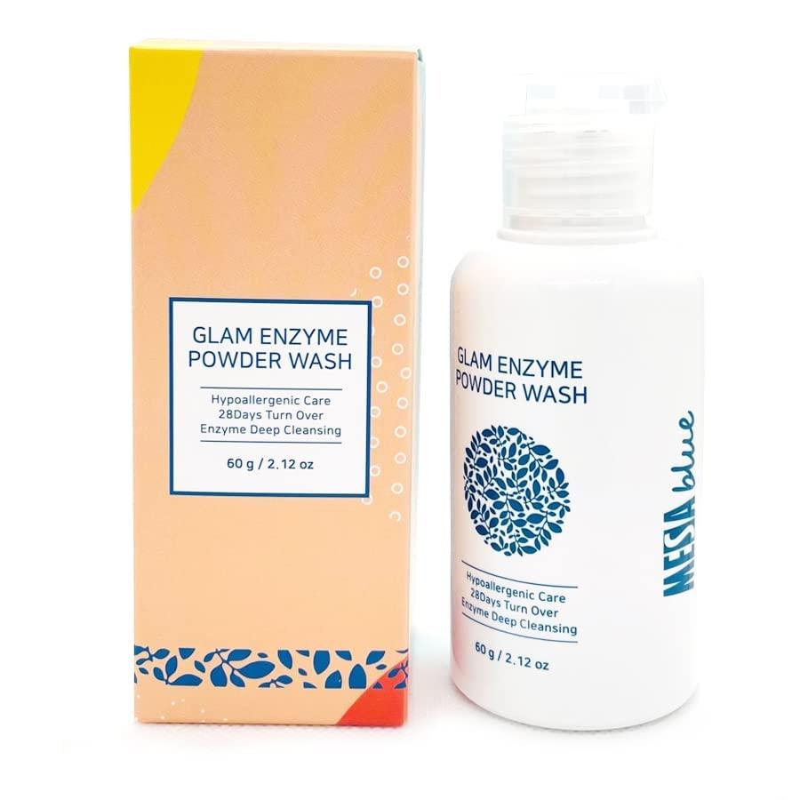 MESAblue Glam Enzyme Powder Wash 60g / 2.12 oz. Exfoliating Pore & Deep