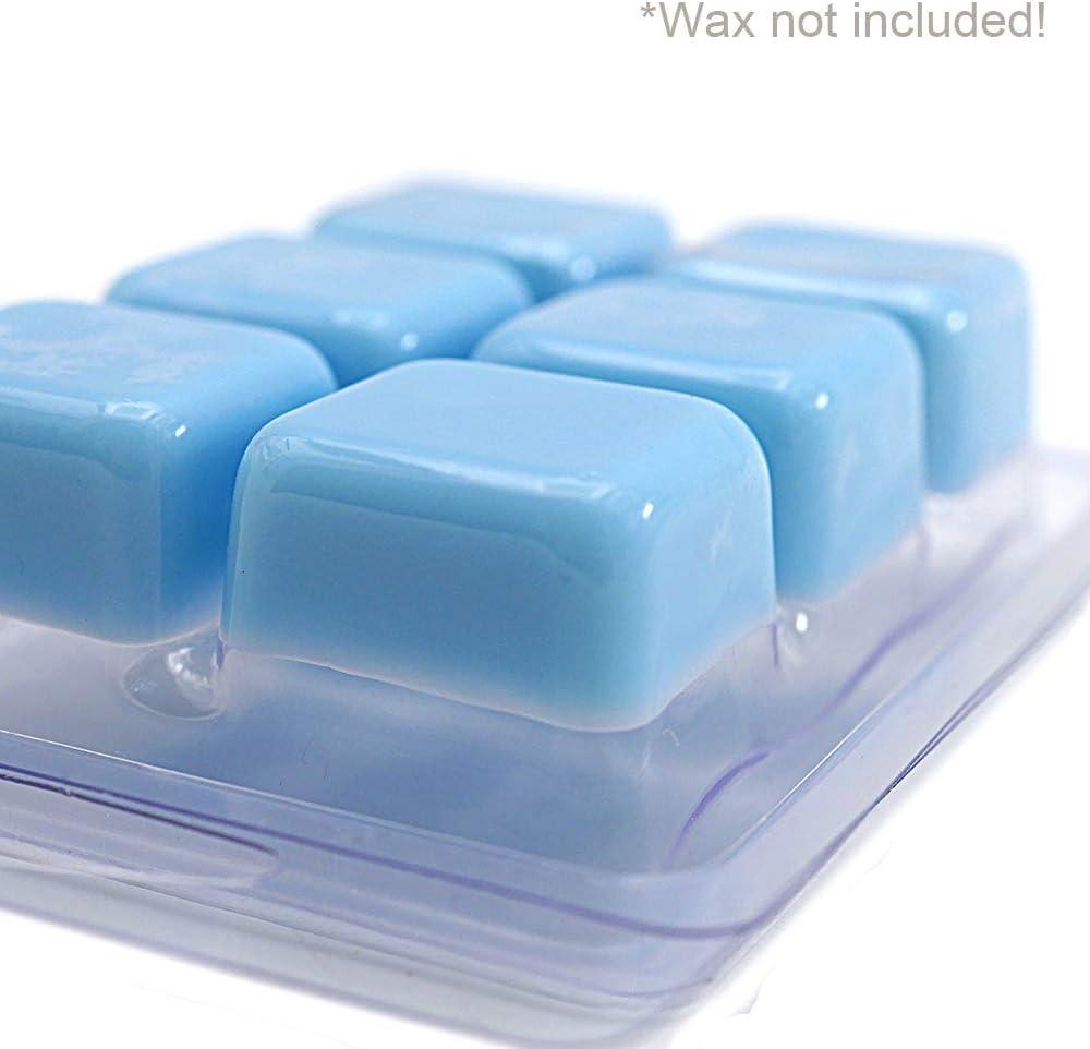 DGQ Wax Melt Molds - 50 Packs Clear Empty Plastic Wax Melt