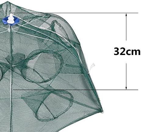 Sairis 6 Hole Folded Fish Net Portable Automatic Fishing