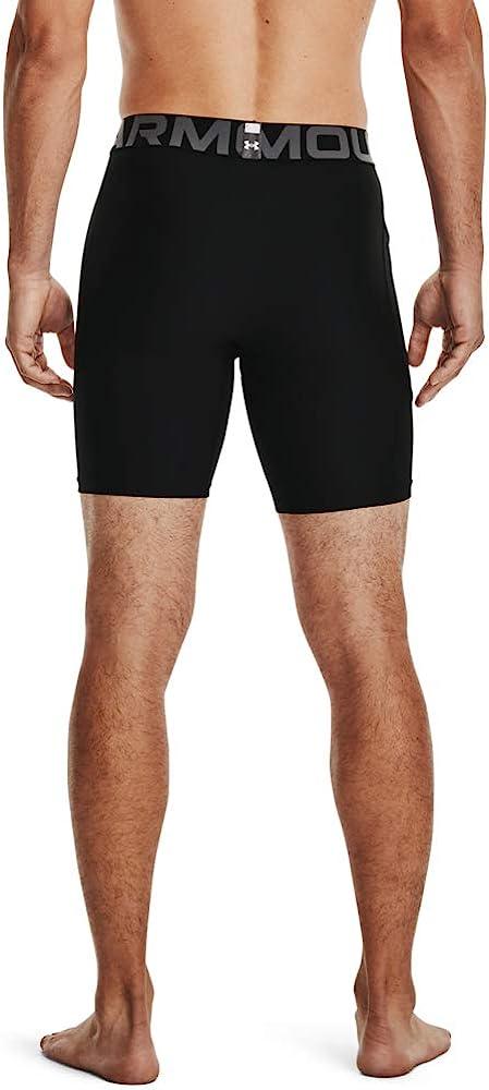 Under Armour Men's Armour Heatgear Compression Shorts Black (001)/Pitch  Gray Large