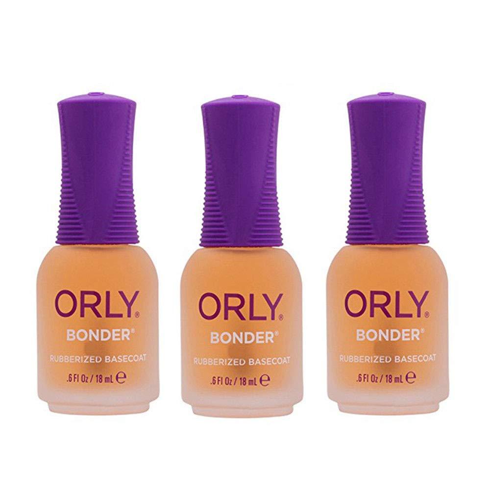 Orly Bonder Rubberized Base Coat 0.6 oz (Pack of 3)