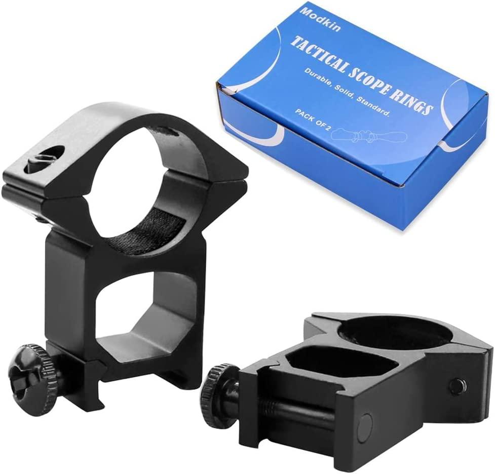 Modkin 1 Weaver Scope Rings High Profile Rifle Scope Mounts for Picatinny/Weaver Rail (Set of 2)