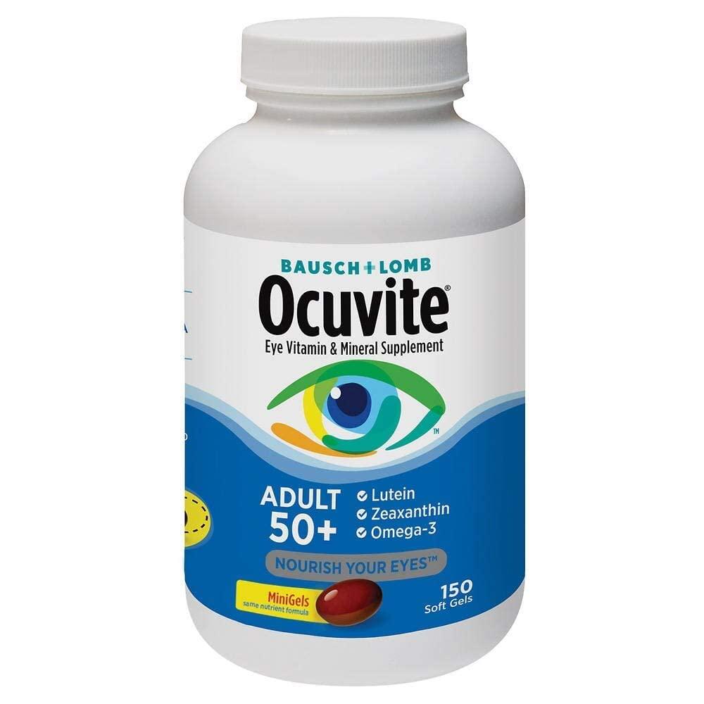 Ocuvite Adult 50+ Vitamin & Mineral Supplement with Lutein, Zeaxanthin
