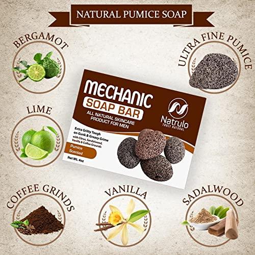 Men s Natural Mechanic Soap for Hands & Body 4oz Scented Pumice