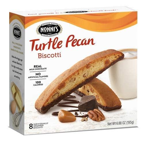 Nonni's Biscotti 4 Boxes of 8 Individually Wrapped Biscotti and Imperial Carrying Bag With 3