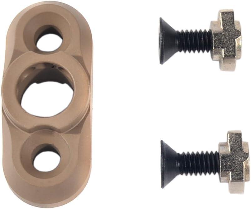 JIALITTE Swivel Stud Mount Base Adapter for Mlok Rail System - Sand