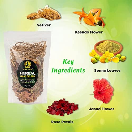 ROYAL SWAG Herbal Hair Oil Mix 30 g x 2 packs for Healthy Hair Packed