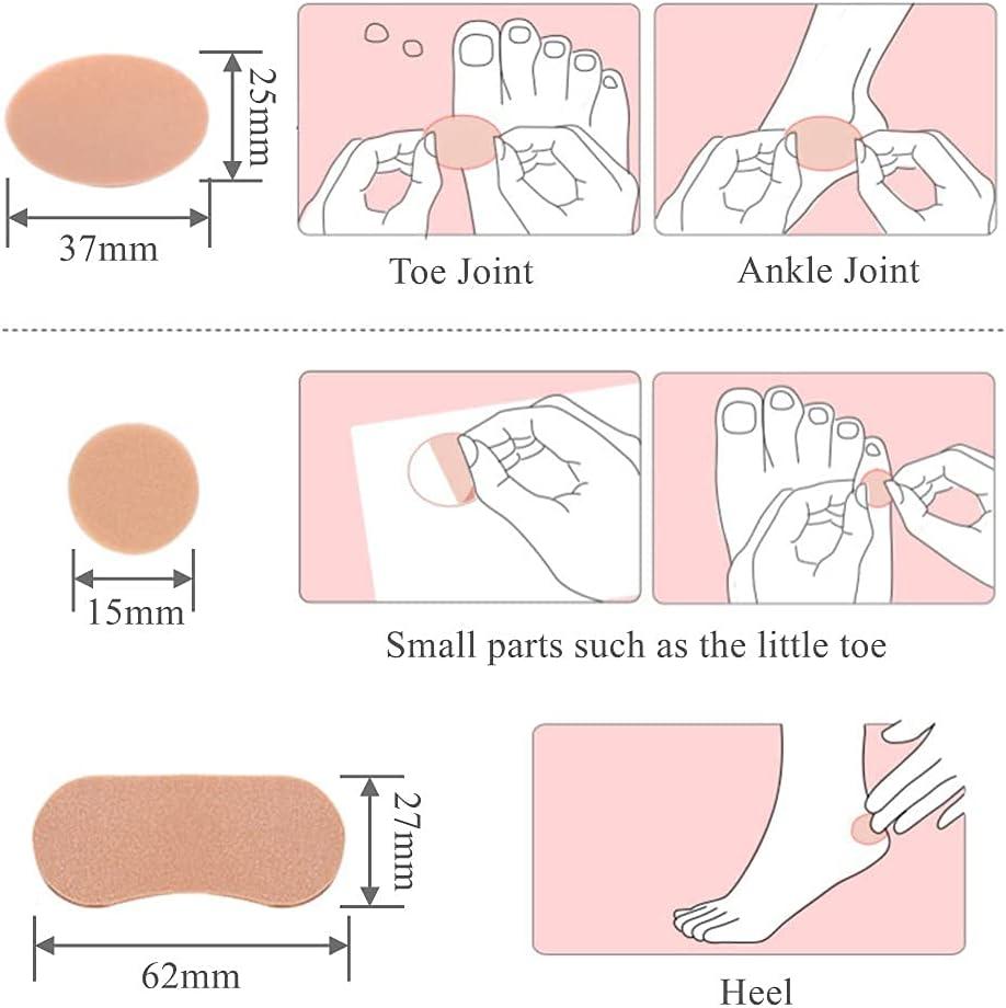 10 Sheets Moleskin for Feet Foot Care Tape Waterproof Adhesive Foam