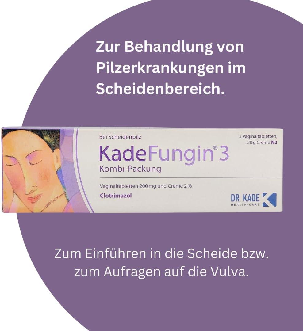 KadeFungin 3 Vaginal Fungus Treatment - 3-Day Clotrimazole Therapy with Pearl Shower Gel | Combination Pack for Effective Relief | Buy Now with Express International Delivery | GoSupps.com KadeFungin 3 Vaginal Fungus Treatment - 3-Day Clotrimazole Therapy with Pearl Shower Gel | Combination Pack for Effective Relief | Buy Now with Express International Delivery | GoSupps.com