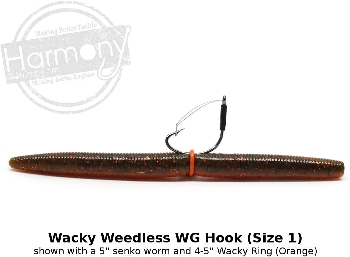 Buy Harmony Fishing Tungsten Offset Weedless Ned Rig Jigheads 5