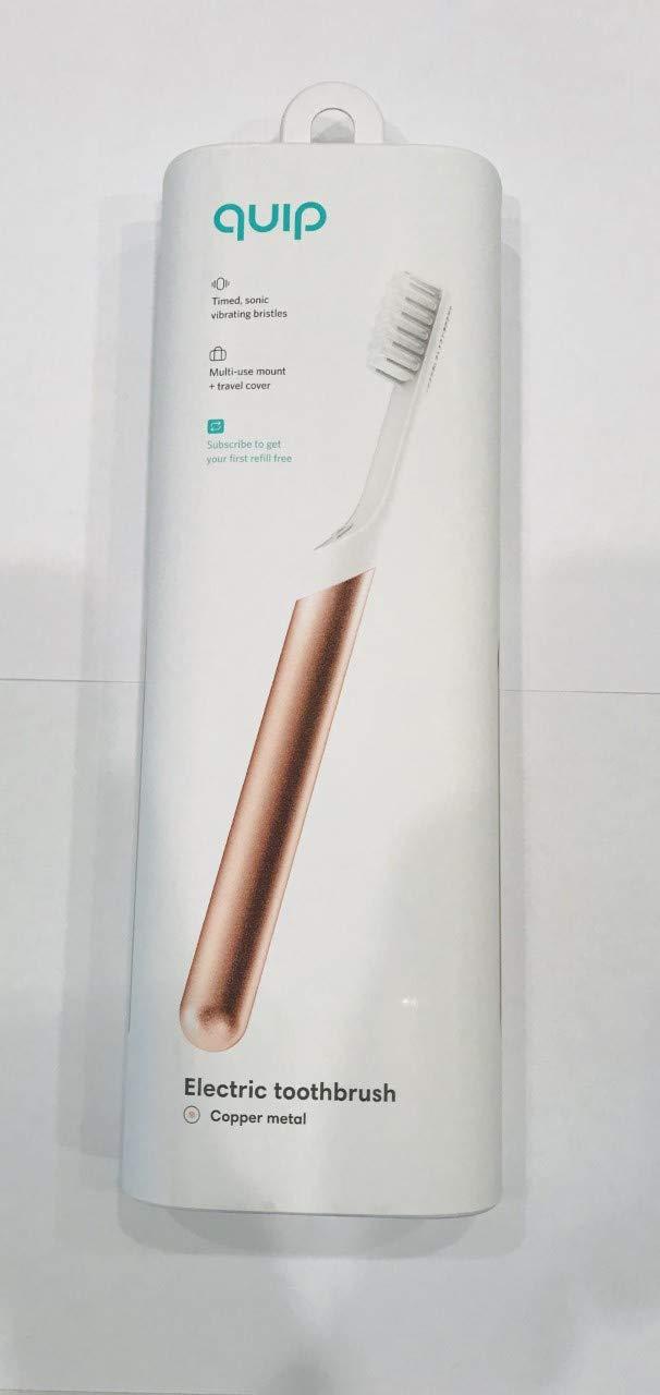 Quip Electric Toothbrush Copper Metal Electric Brush and Travel Cover Mount (New Edition)