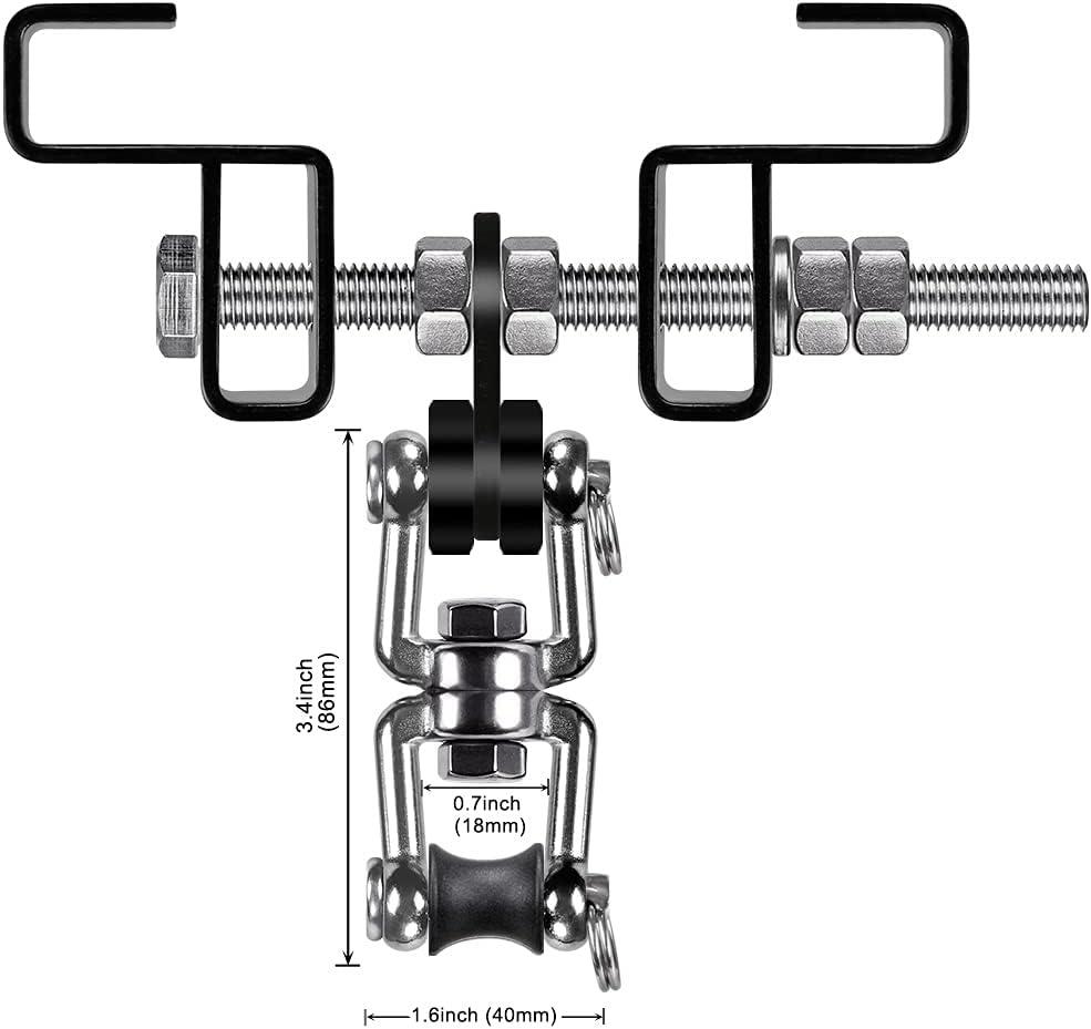 SELEWARE Steel I Beam Heavy Bag Hanger, Heavy Duty IBeam Clamp Holder
