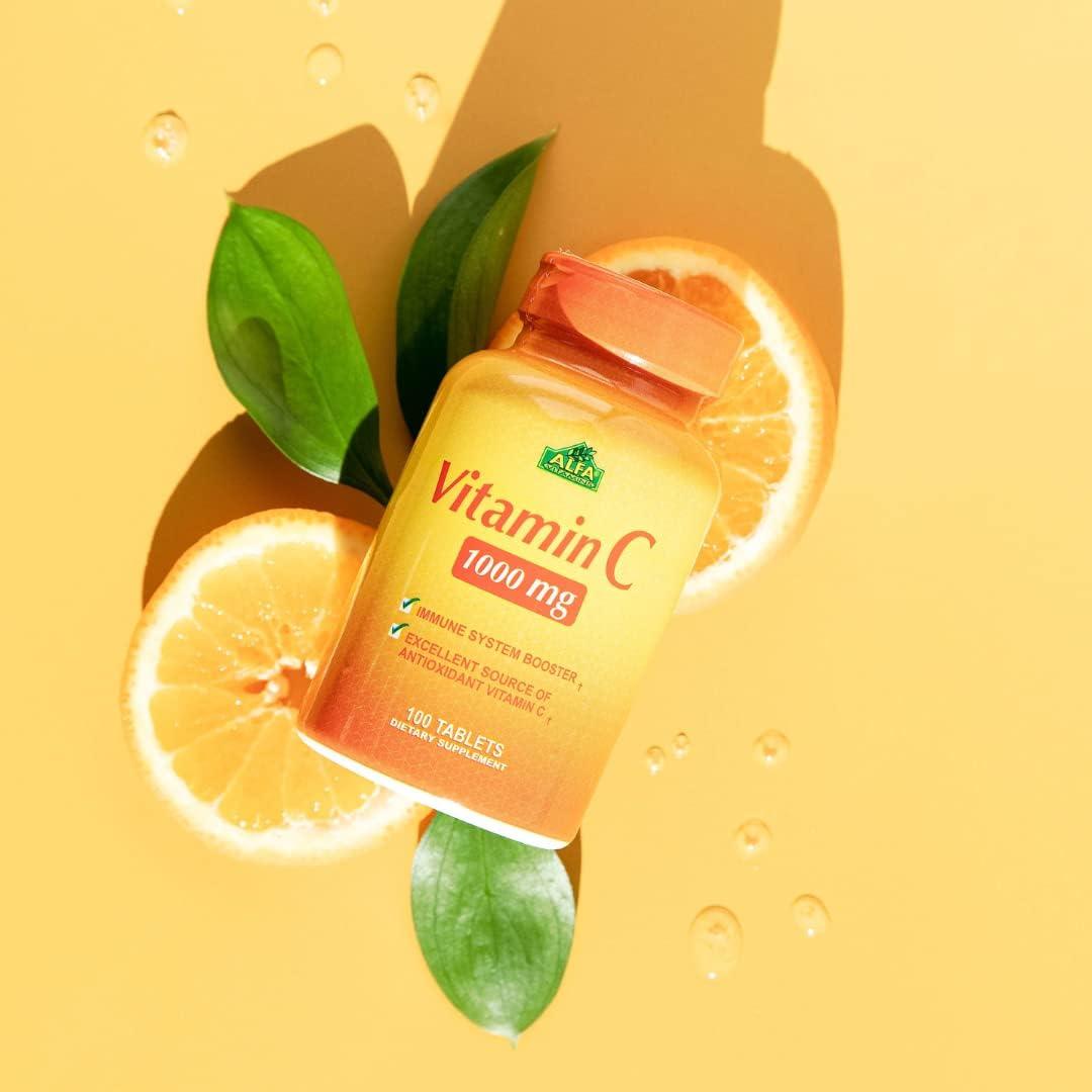 ALFA VITAMINS Vitamin C supplement with 1000mg Powerful antioxidant