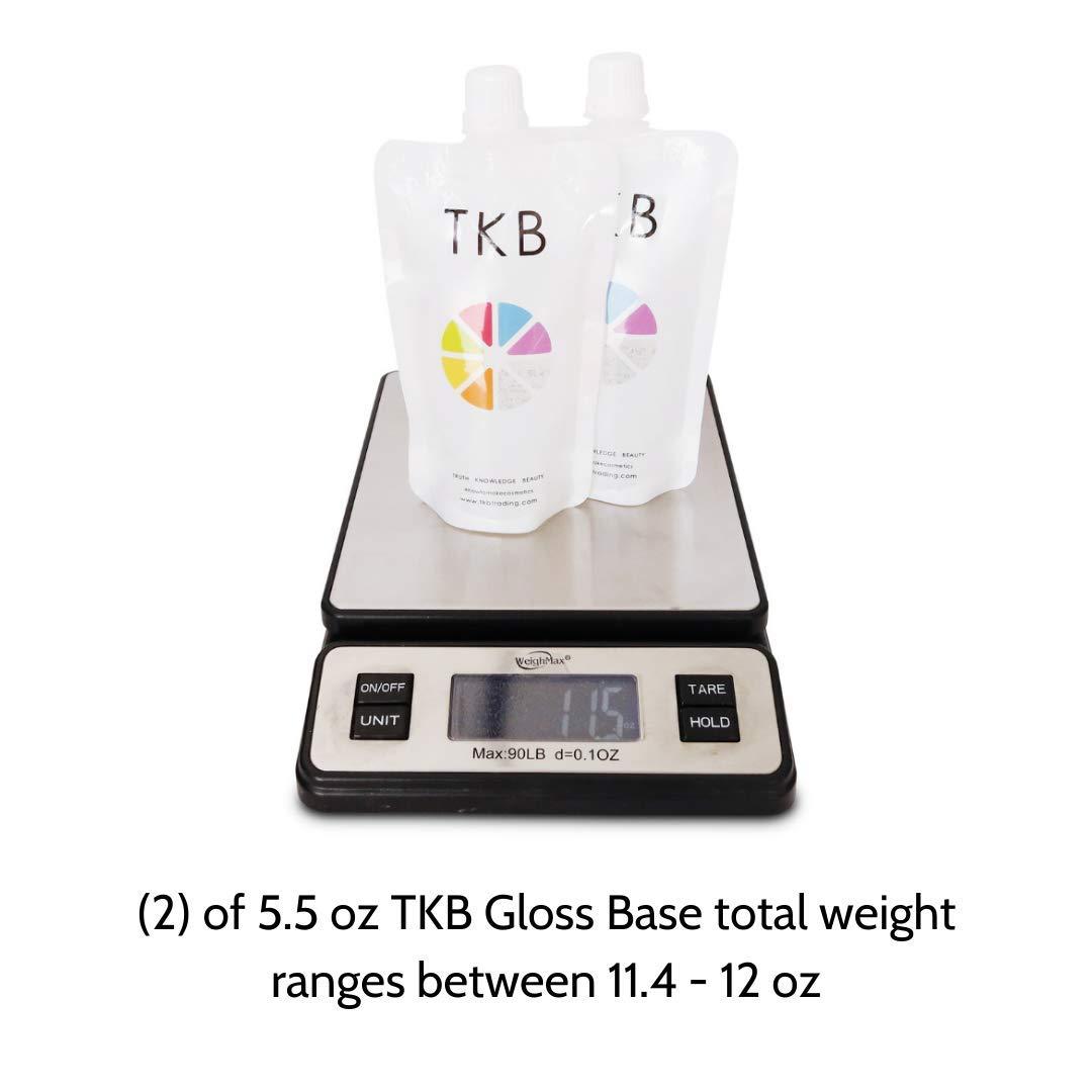 TKB Clear Versagel Lip Gloss Base 11 oz Made in USA, MineralOilFree 5.5oz Bags (Pack of 2)