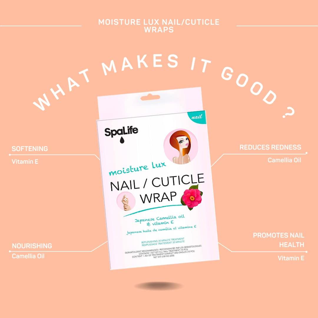 SpaLife Japanese Camellia Oil & Vitamin E Nail Cuticle Wrap 6 PACK (60