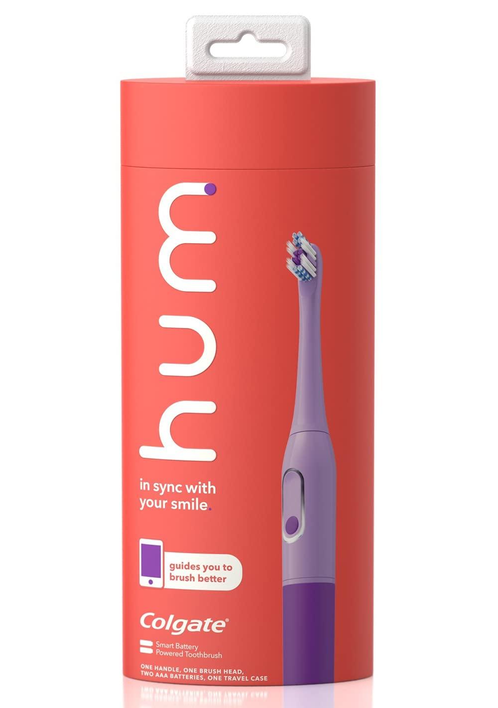 hum by Colgate Smart Battery Toothbrush Kit, Sonic Toothbrush with