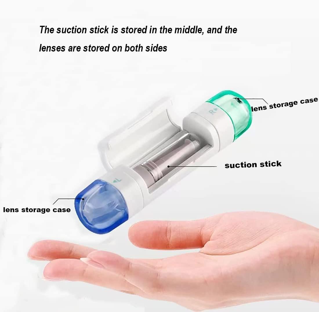 AITIME RGP Hard Contact Lens Case with Plunger SemiScleral Design