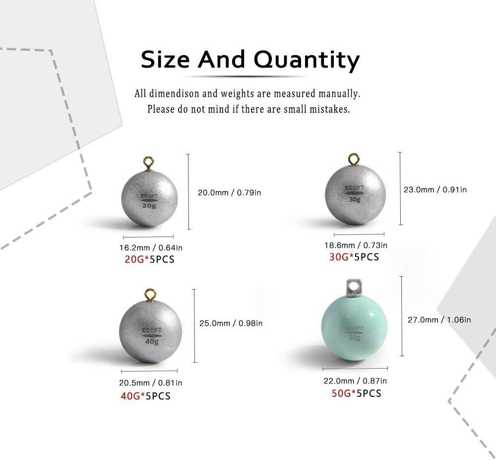 thumbnail image 2 of EKIND Egg Sinkers Weights Fishing Olive Shape Inner Core Assortment Lead Oval Sh 2 of 14