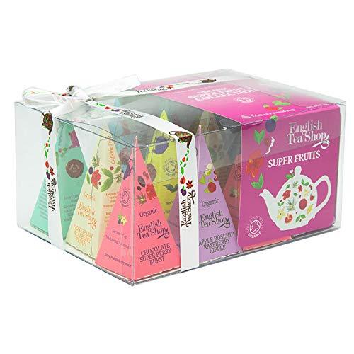 English Tea Shop Collection Pyramid, Super Fruit Tea, 24 Gram Super Fruit  Tea 12 Count (Pack of 1)