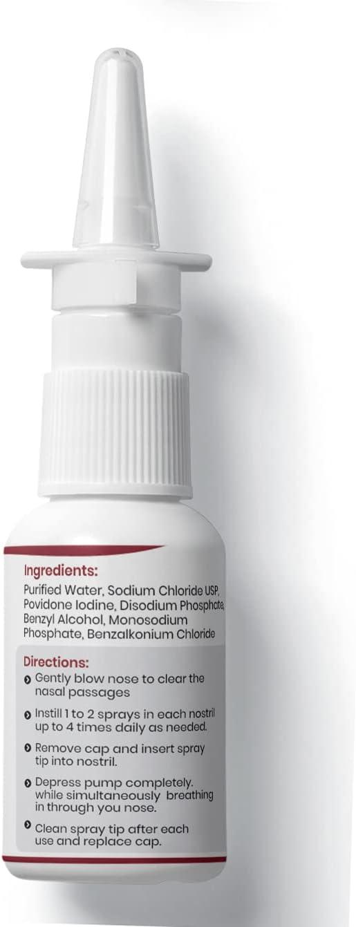 EPOTHEX 1 Povidone Iodine Nasal Spray Powerful Nasal Cleanser