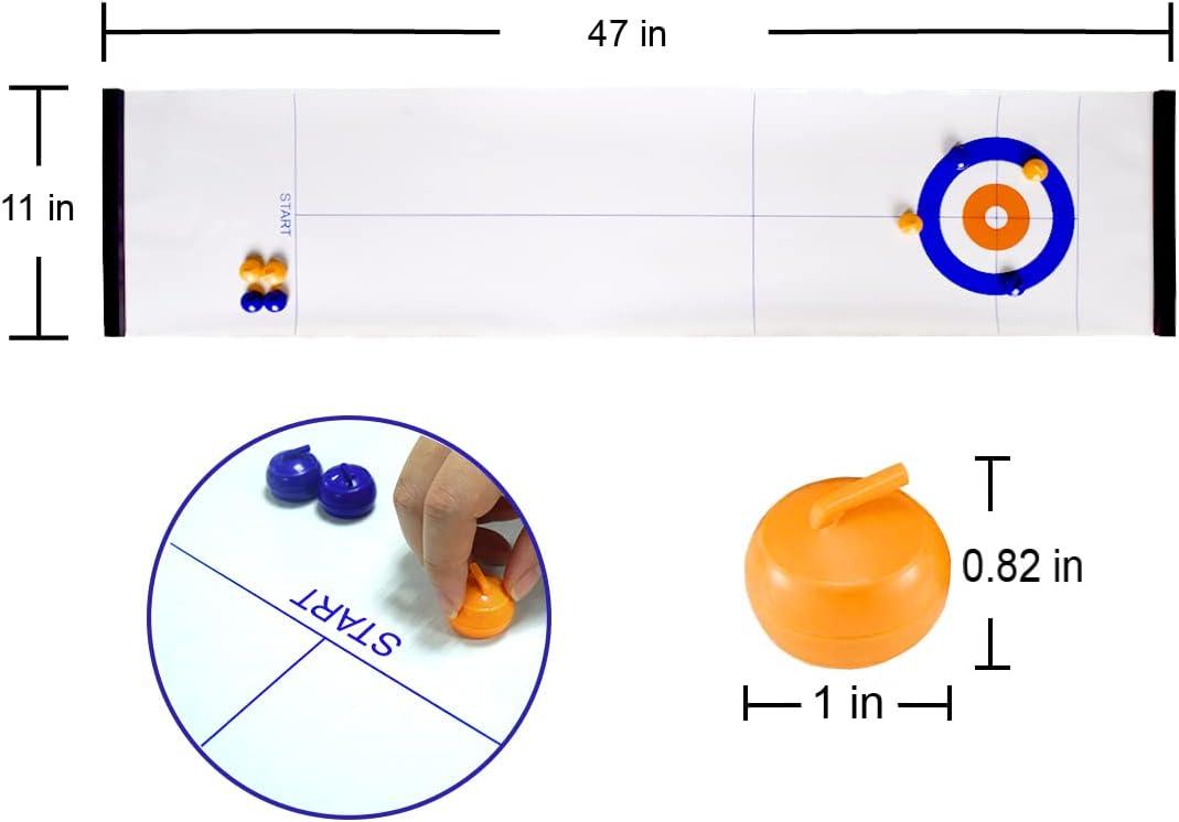 CS COSDDI Shuffleboard, Shuffleboard Pucks, Curling Mini Roller
