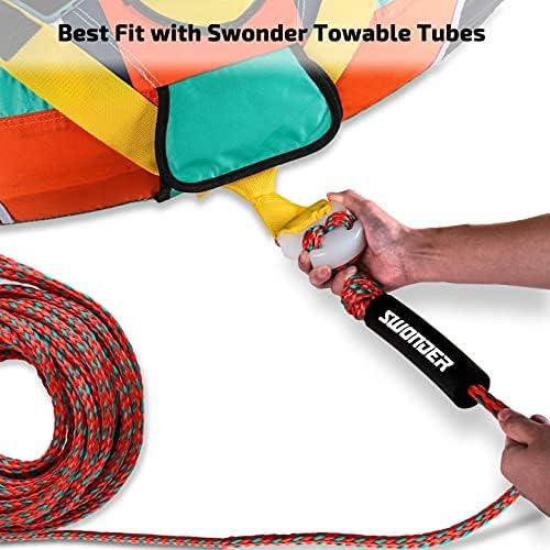 Swonder 2Section Tow Ropes for Tubing 14 Rider 60FT Premium