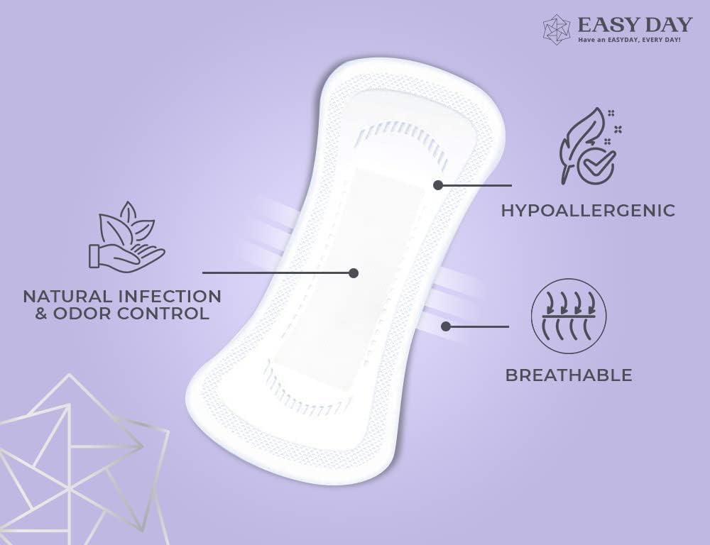 EASYDAY Regular Style Panty Liners for Women Unscented Odor Free