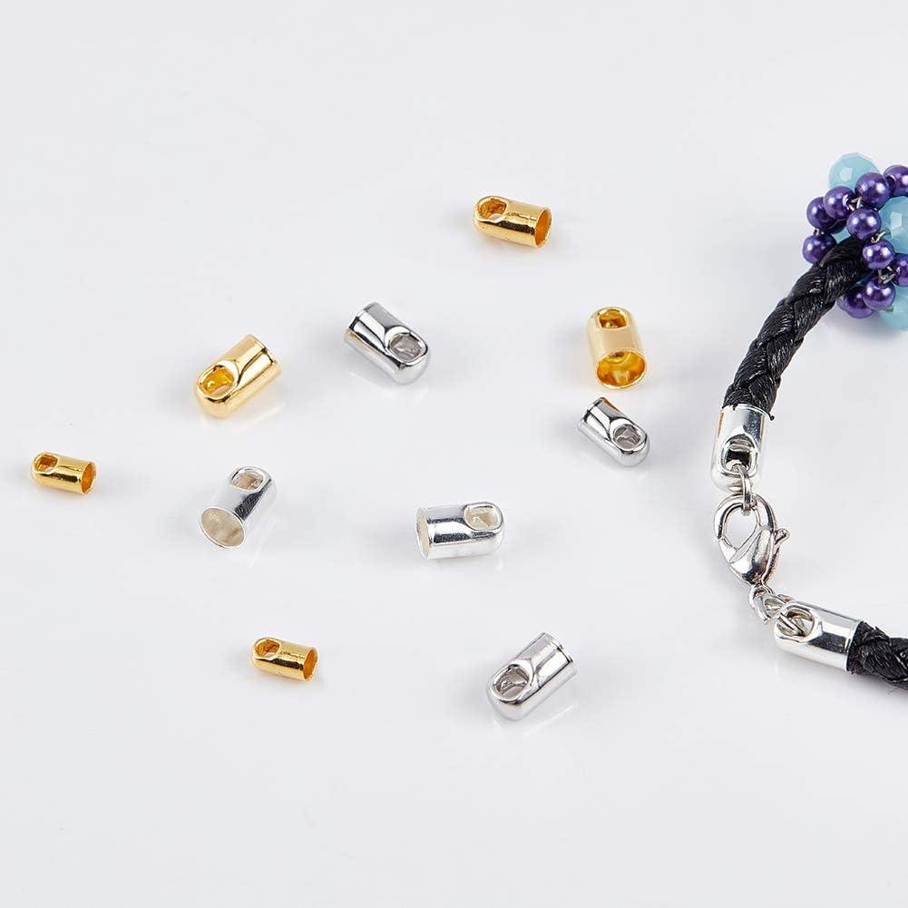 Wholesale PandaHall Elite 150Pcs 3 Colors Cuboid Brass Shoelace Buckle  Connectors 