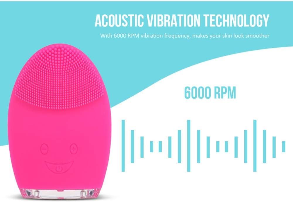 QGT Mini Electric Face Cleansing Brush Rechargeable Silicone Facial  Cleansing Deep Pore Cleaning Water-Resistant Vibrating Massager(Rose Red)  (Color : Rose Red) | Buy Now with Express International Delivery |  GoSupps.com