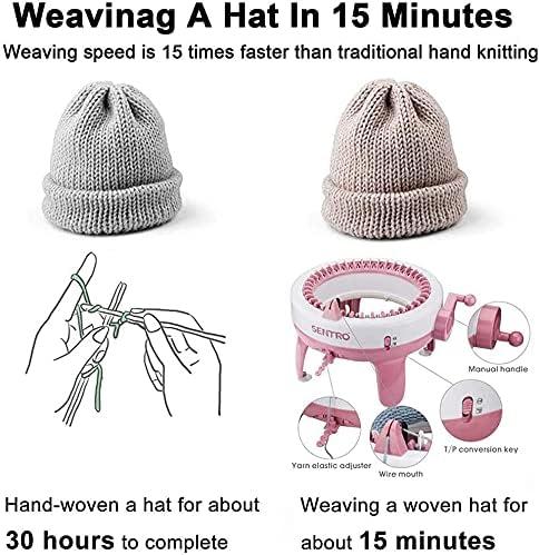 Hat Knitting Machine Loom Knit  Knitted Hat Hand Knitting Loom