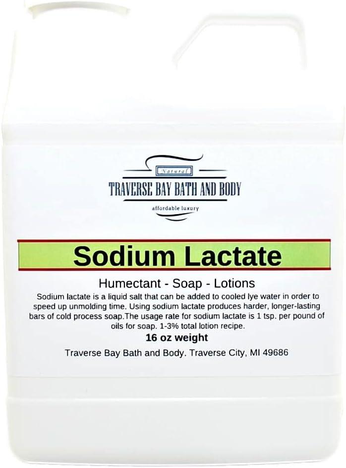 SODIUM LACTATE for Soap Making & Lotions | 60% USP Pure Natural  Preservative | Harder Bar of Soap, Bigger Yield, Faster Cure Time, Provides  Moisture 