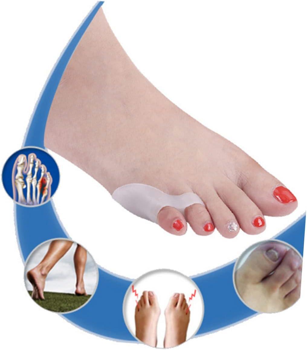 2pcs Silicone Gel Curly Gel Toe Spacers for Bunions& Hammer Hammer Toe